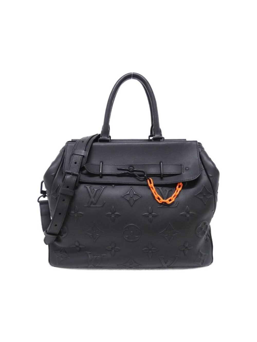 Louis Vuitton Monogram Seal Steamer Tote Bag